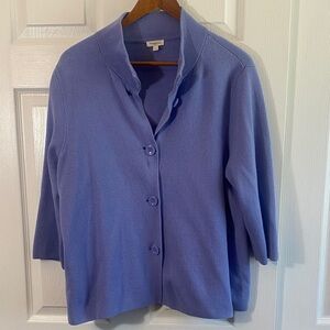Talbots Light vibrant Lavender Knit Cardigan